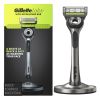 Gillette Labs with Exfoliating Bar Men's Razor - 1 Handle;  1 Blade Refill and Premium Stand