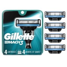 Gillette Mach3 Men's Razor Blades;  4 Blade Refills