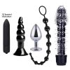 AM31 Female Vibrator Sexy Kit Sex Toys Vagina Orgasm Butt Plug Combination Female Anal Beads Vibrating Adult Suit Dildos Female