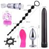 AM31 Female Vibrator Sexy Kit Sex Toys Vagina Orgasm Butt Plug Combination Female Anal Beads Vibrating Adult Suit Dildos Female